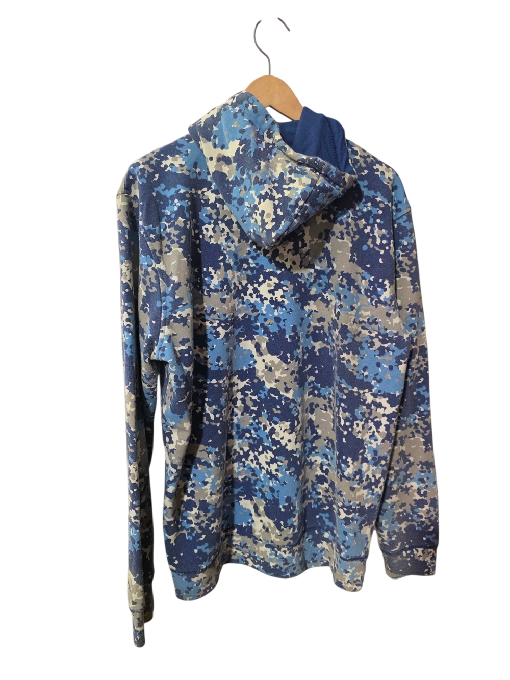 dip Blue and Gray Digital Camo Zip-Up Hoodie - Picture 2 of 3